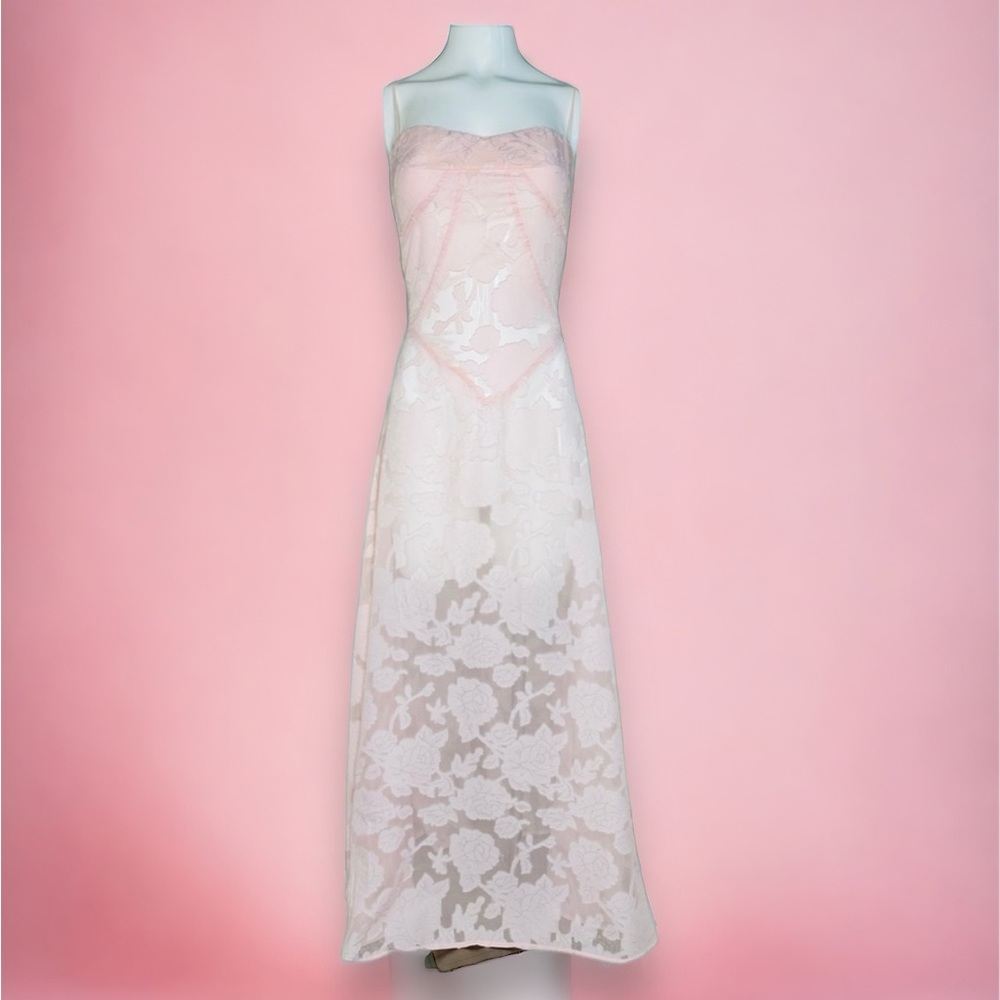 Pink Sheer Maxi Dress